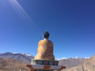 Lord Buddha facing the mountains at Langza